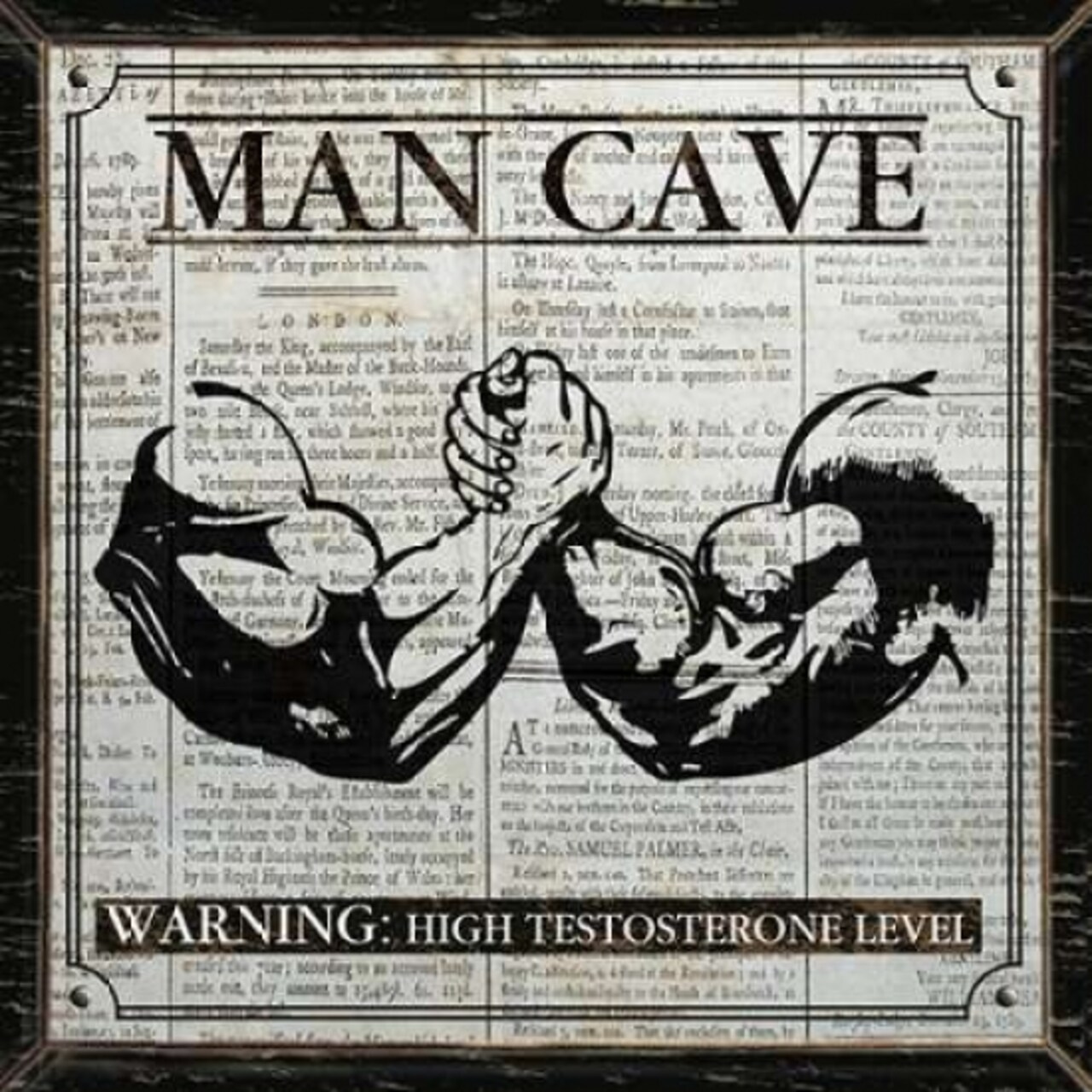 MAN CAVE - BLACK and WHITE Poster Print by Piper Ballantyne - Item # VARPDXPB26750